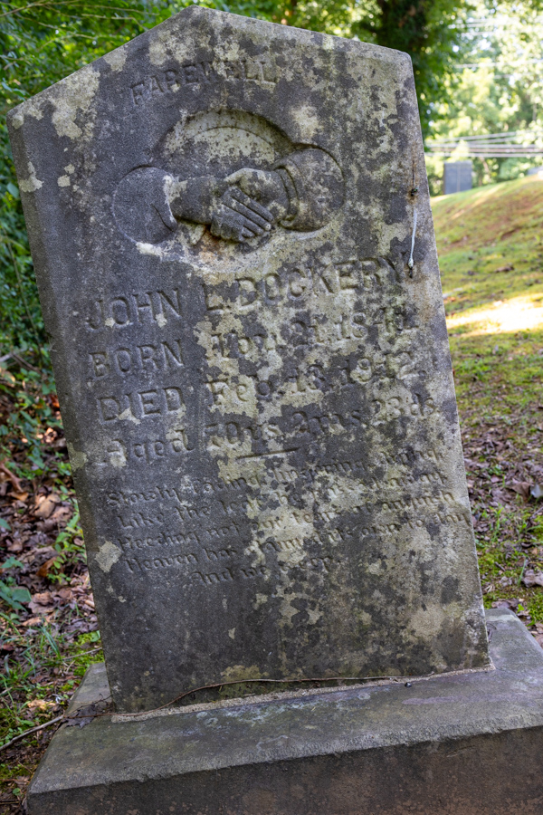 John L. Dockery grave, North Wilkesboro NC